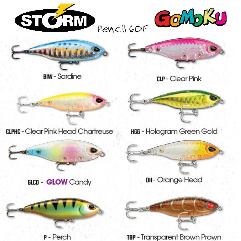 Leurre Storm Gomoku Pencil 60F TBP - Pêche Au Leurre - Neuf