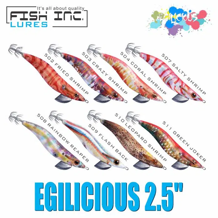 Fish Inc Egilicious Squid Jigs 2.5