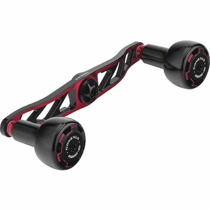 Gomexus Aluminum Handle for Baitcasting Reel with CNC Black and Red Knob BDH-AS30